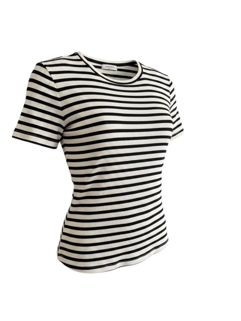 Nine West Ribbed Short Sleeve T-Shirt